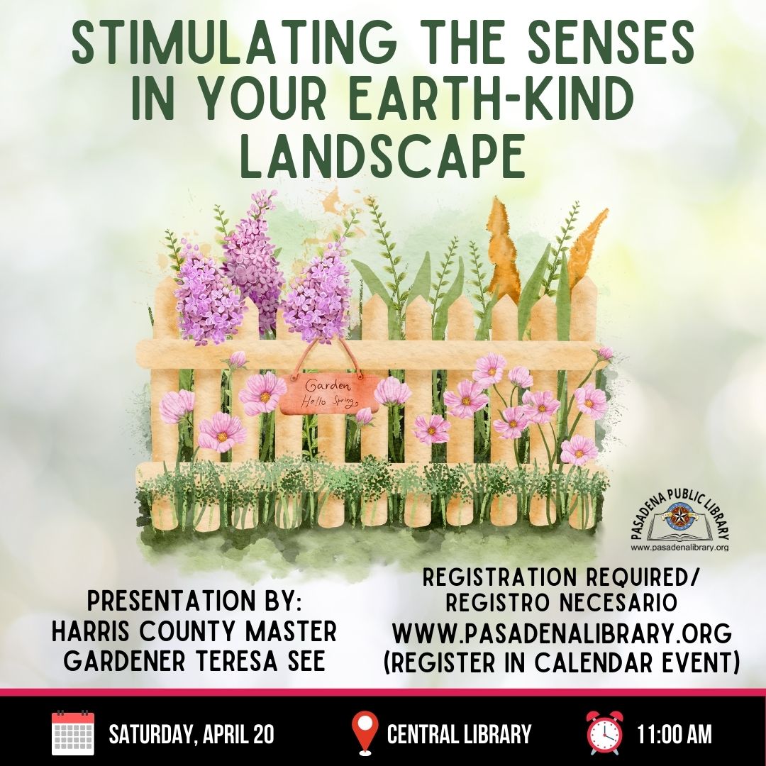 CENTRAL: Stimulating the Senses In Your Earth-Kind Landscape (RR)