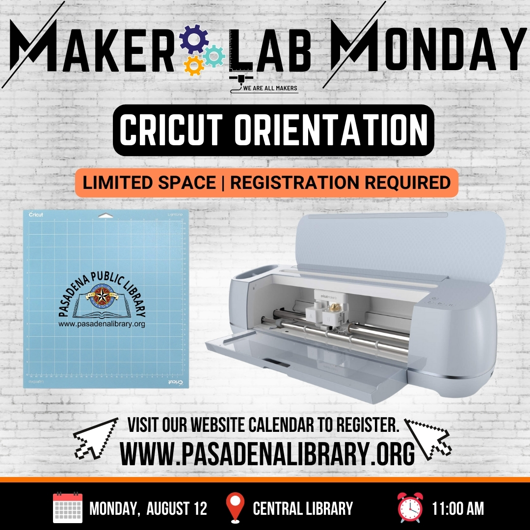 CENTRAL: Maker Lab Cricut Orientation (RR)