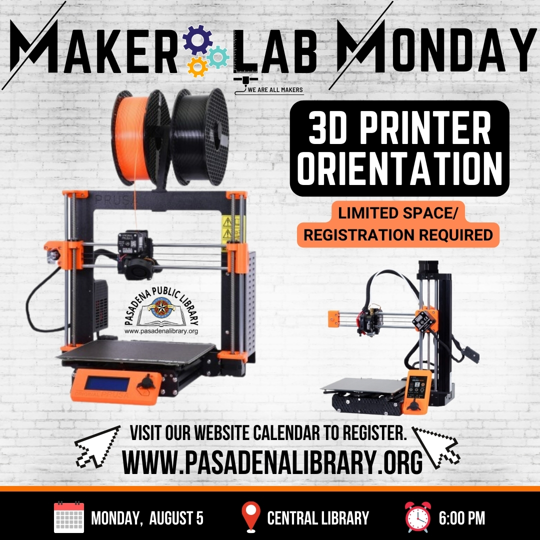 CENTRAL: Maker Lab 3d Printer Orientation (RR)