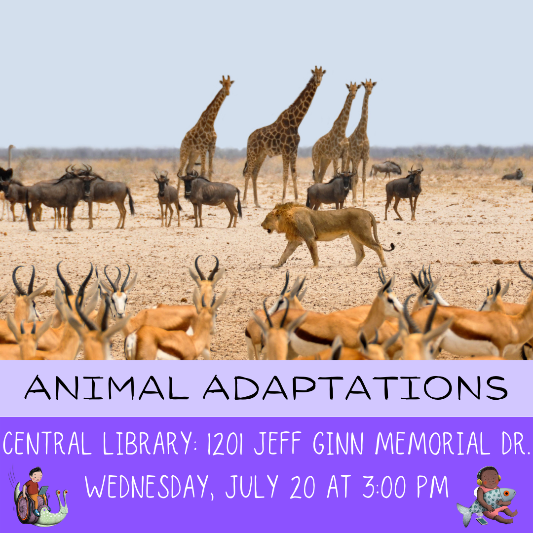 Central: Galveston Bay Foundation - Animal Adaptations | Pasadena Public  Library