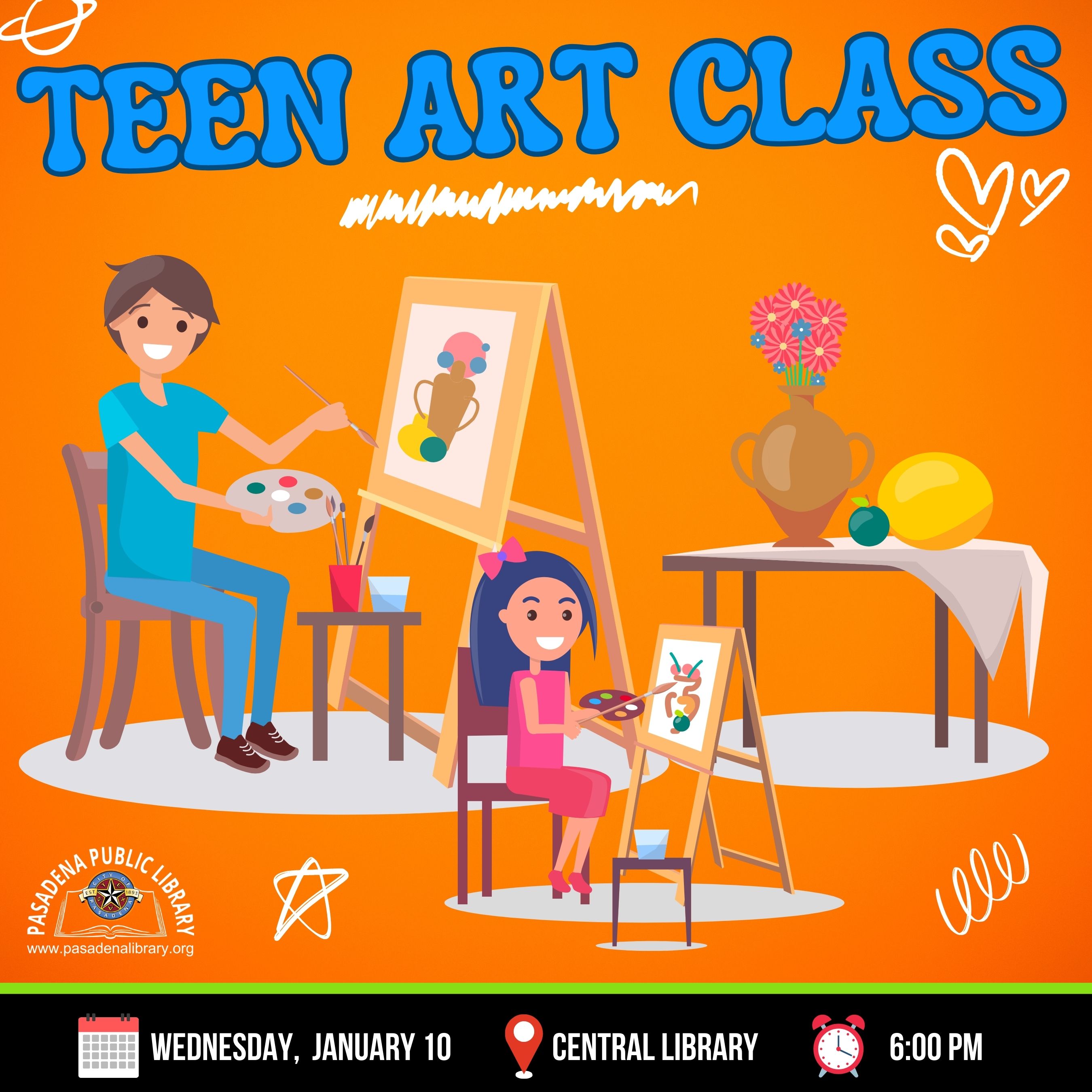 JAN 10_ TEEN ART CLASS