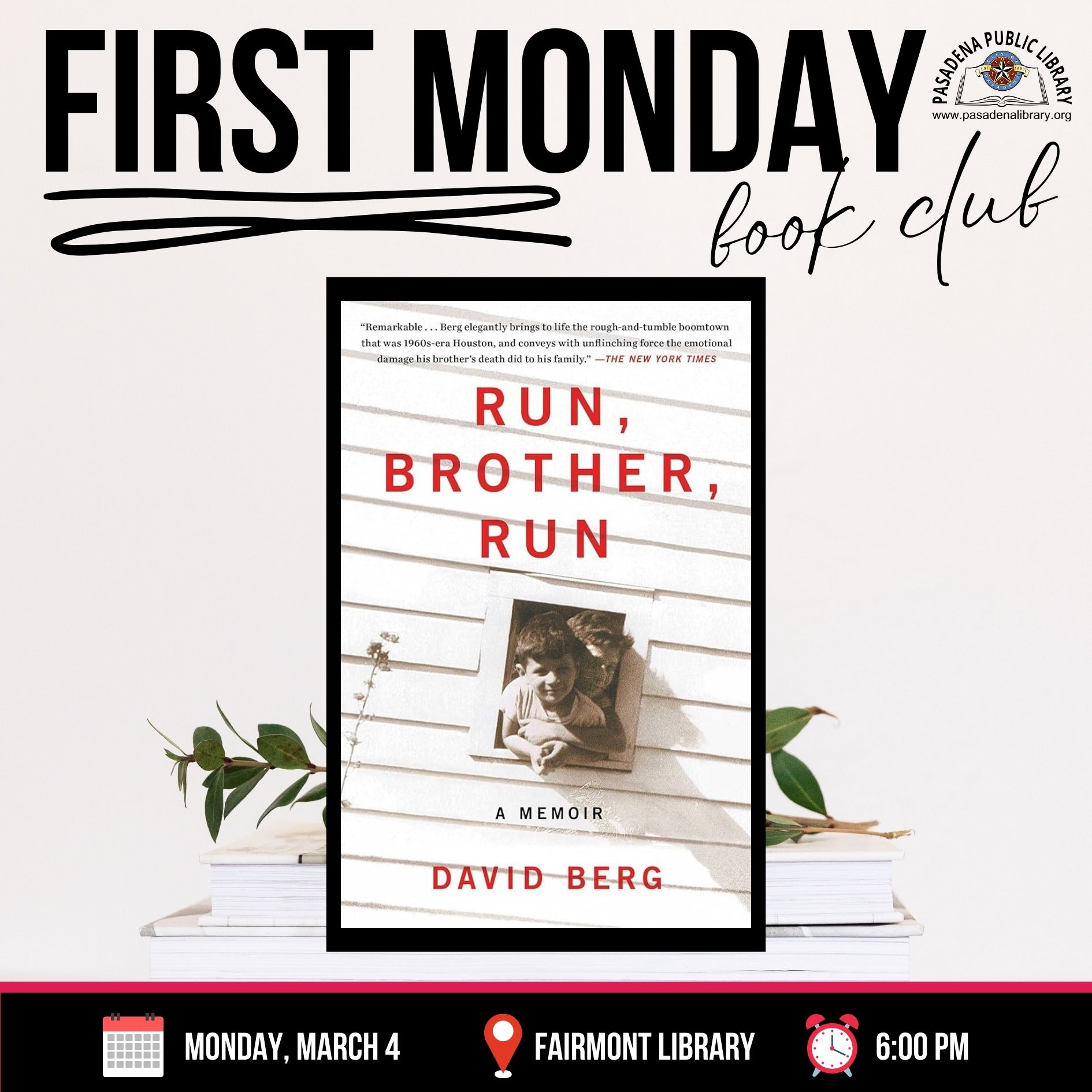 MARCH 4_ FIRST MONDAY BOOK CLUB