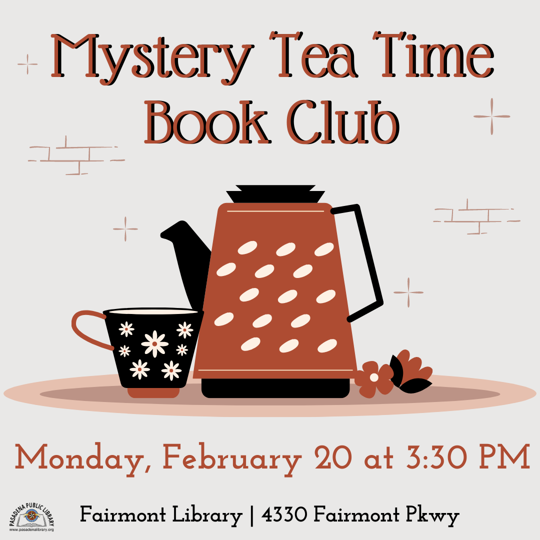 FAIRMONT: Tea Time Mystery Book Club Meeting