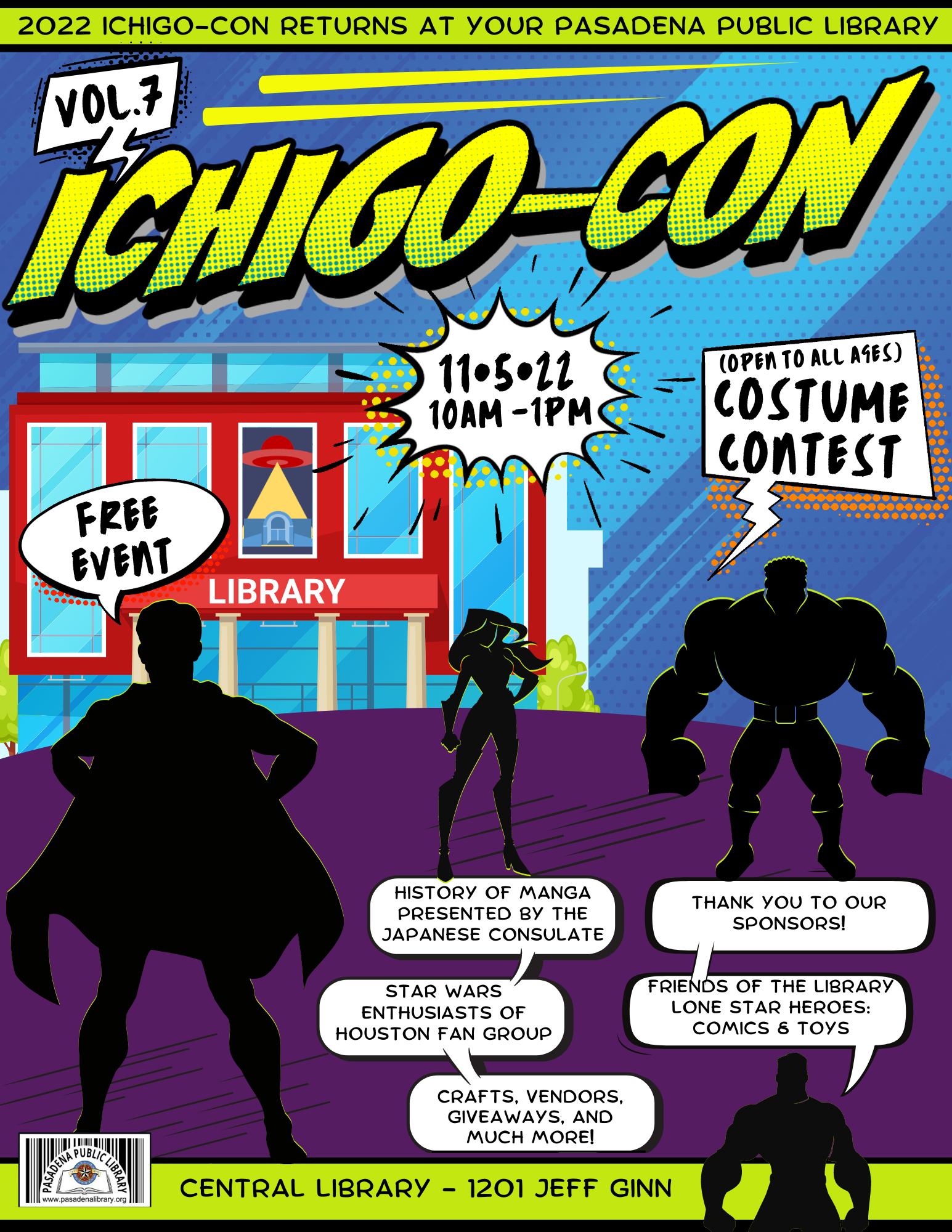Ichigo-Con, Pasadena’s own mini-convention, returns to the Pasadena Public Library!
