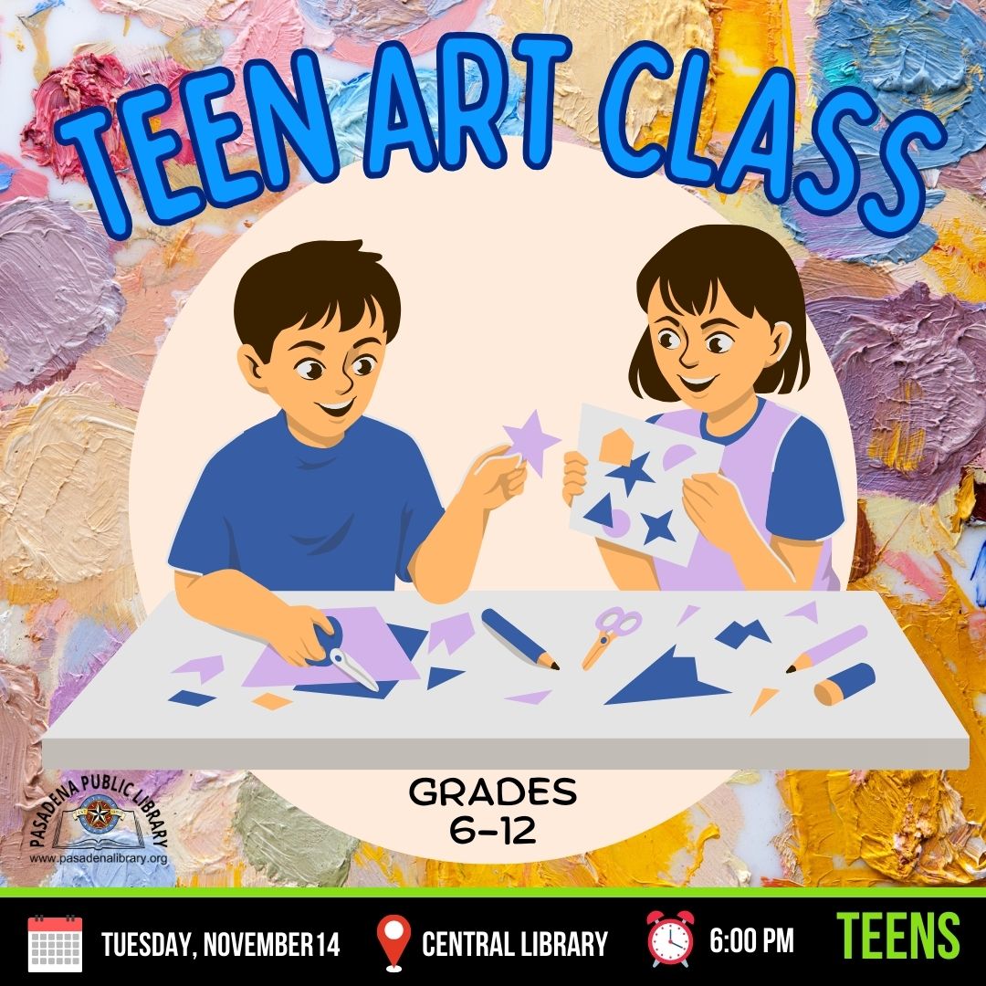 NOVEMBER 14_ TEEN ART CLASS