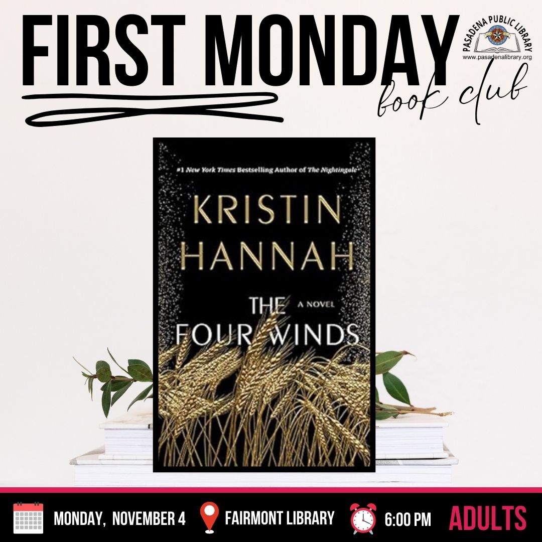 NOVEMBER 4_ FIRST MONDAY BOOK CLUB