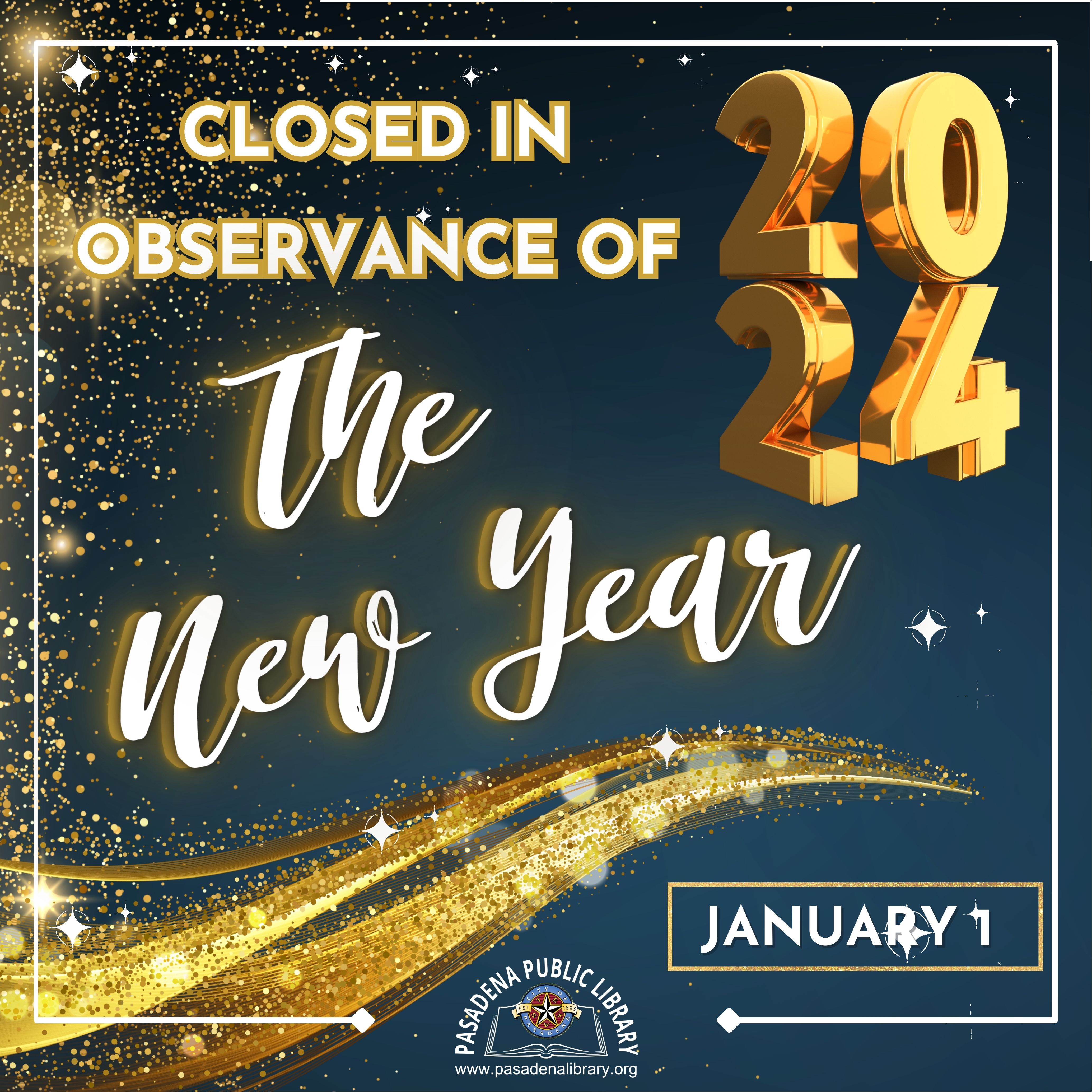Closed in observance of The New Year