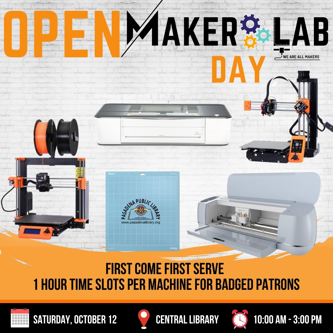 OCTOBER 12_ OPEN MAKER LAB DAY