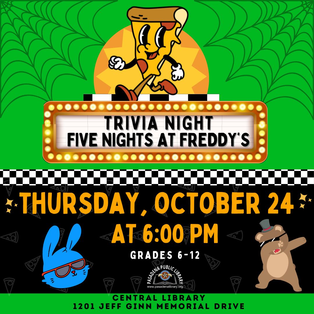 OCTOBER 25 FIVE NIGHTS AT FREDDY'S TEEN LOCK-IN