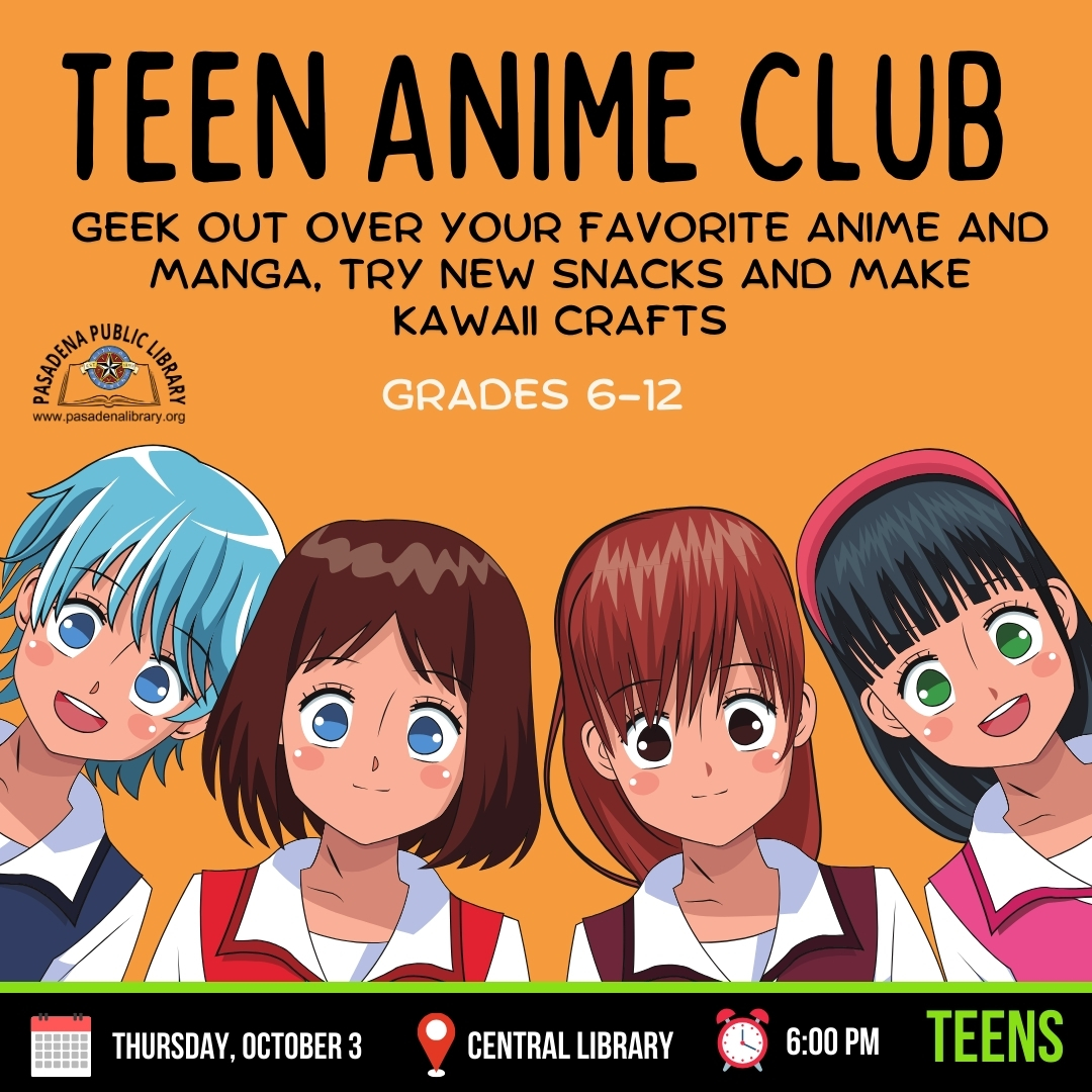 OCTOBER 3_ TEEN ANIME CLUB