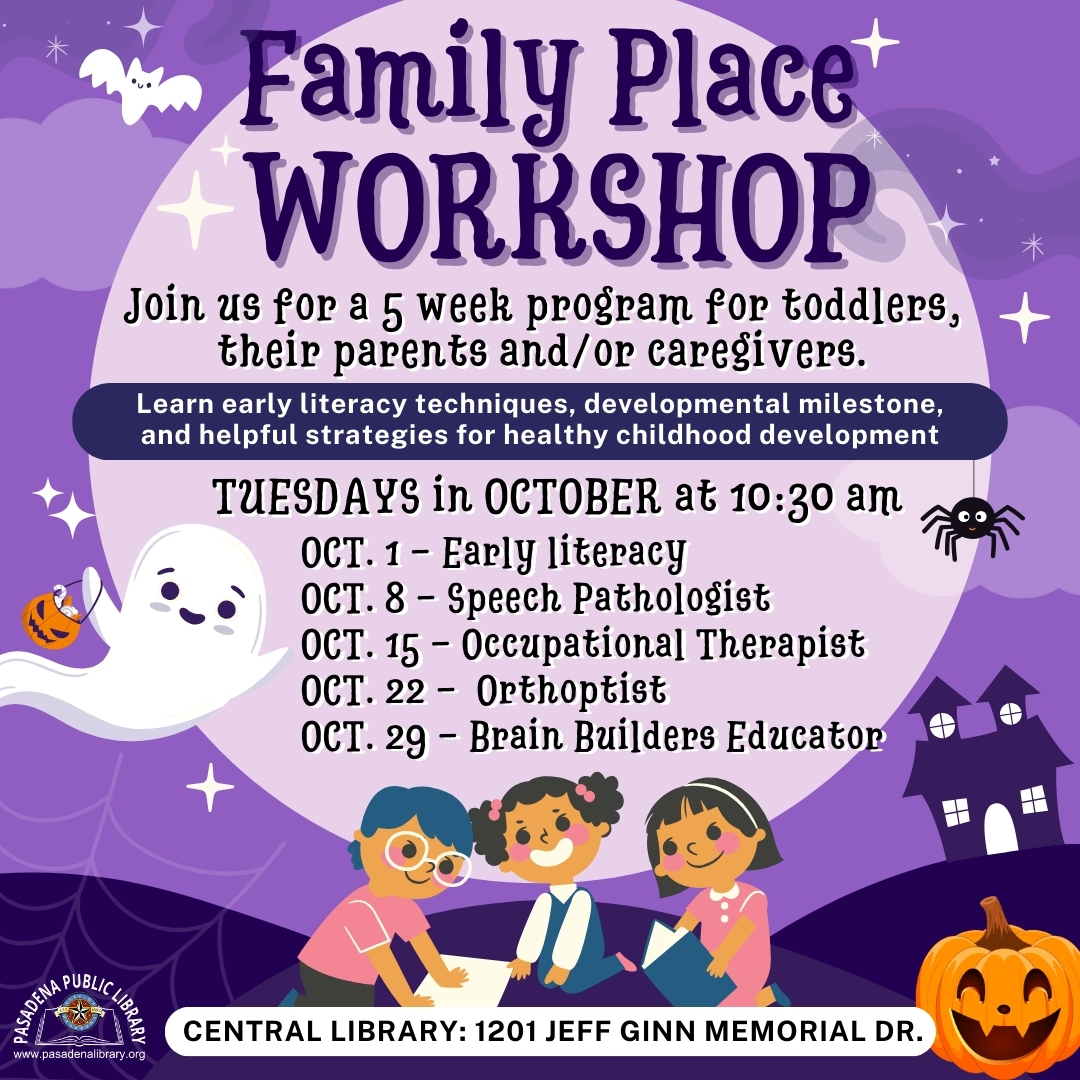 OCTOBER FAMILY PLACE WORKSHOP 