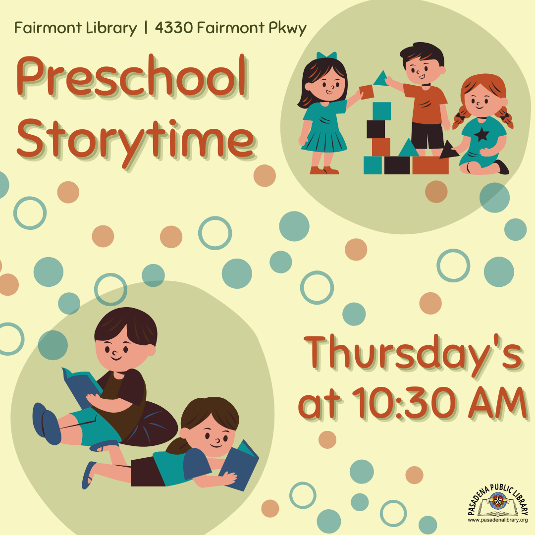 FAIRMONT: Preschool Storytime