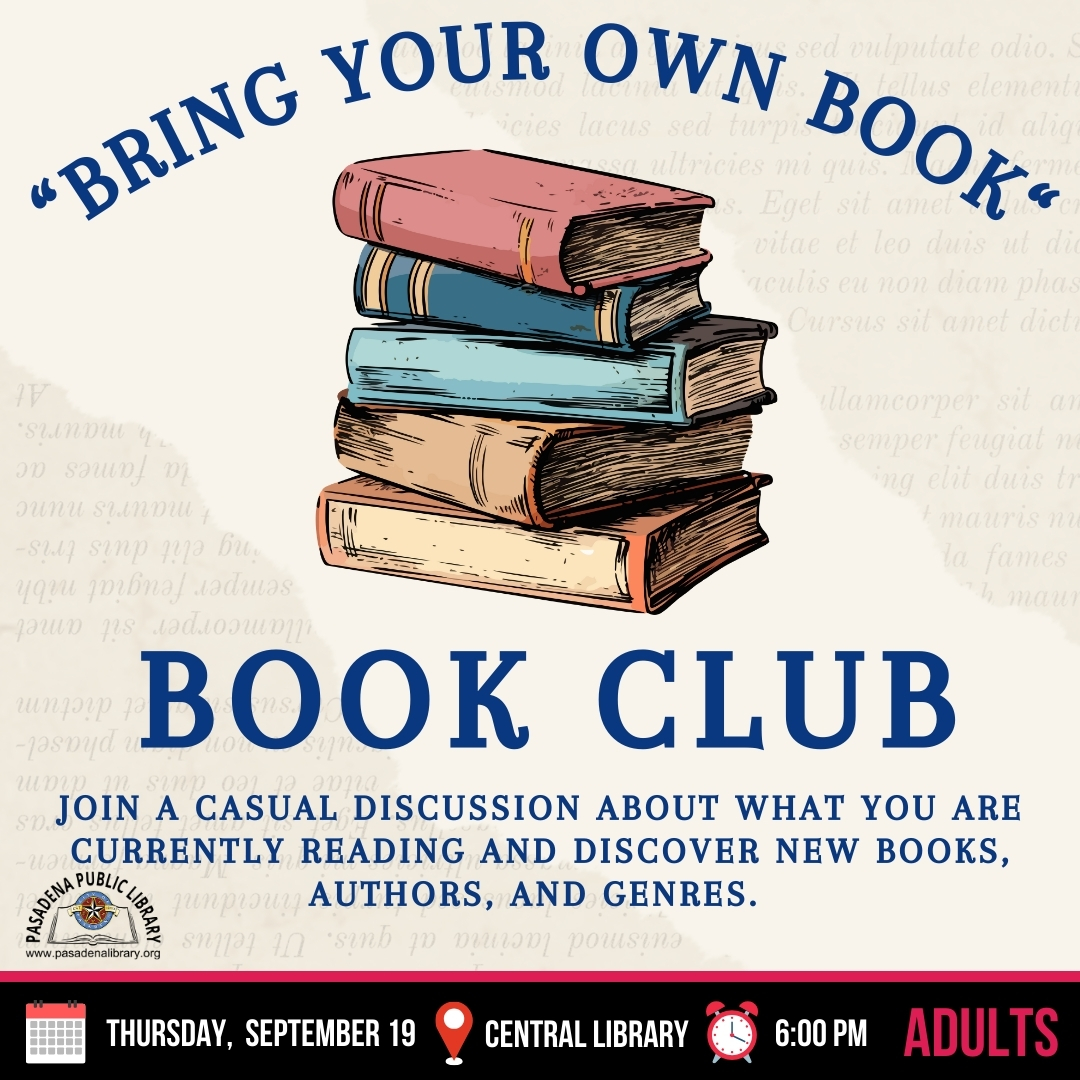 SEPTEMBER 19_ BRING YOUR OWN BOOK