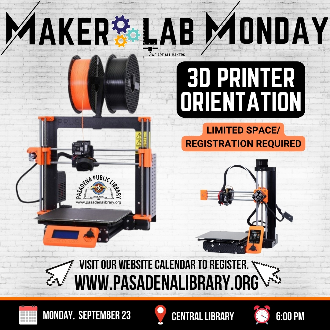 SEPTEMBER 23_ 3D Printer Orientation 