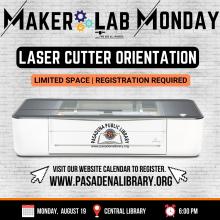 AUGUST 19_ Laser Cutter Orientation