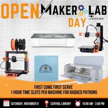 NOVEMBER 9_ OPEN MAKER LAB DAY