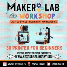 SEPTEMBER 30_ MAKER LAB WORKSHOP